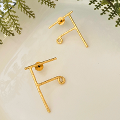 Initial न Hindi Hai Hum Earrings