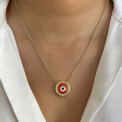 Colour Bomb Evil Eye Charm Pendant