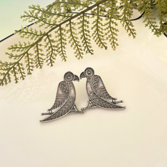 Oxidized Ek Chidiya Bird Earrings