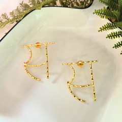 Initial स Hindi Hai Hum Earrings