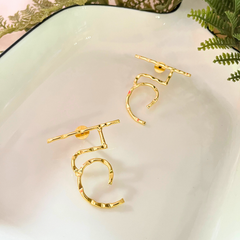 Initial ह Hindi Hai Hum Earrings