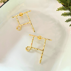 Initial म Hindi Hai Hum Earrings