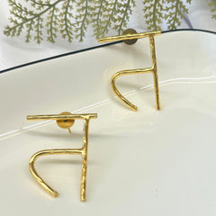 Initial त Hindi Hai Hum Earrings