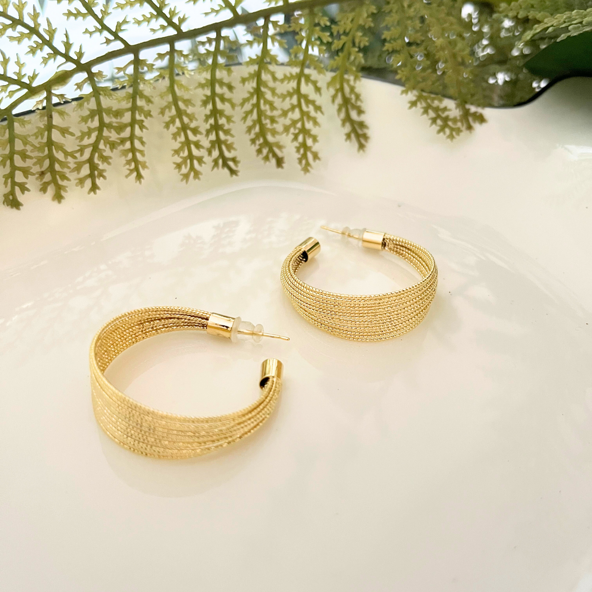 Sleek and Chic Hoop Earrings