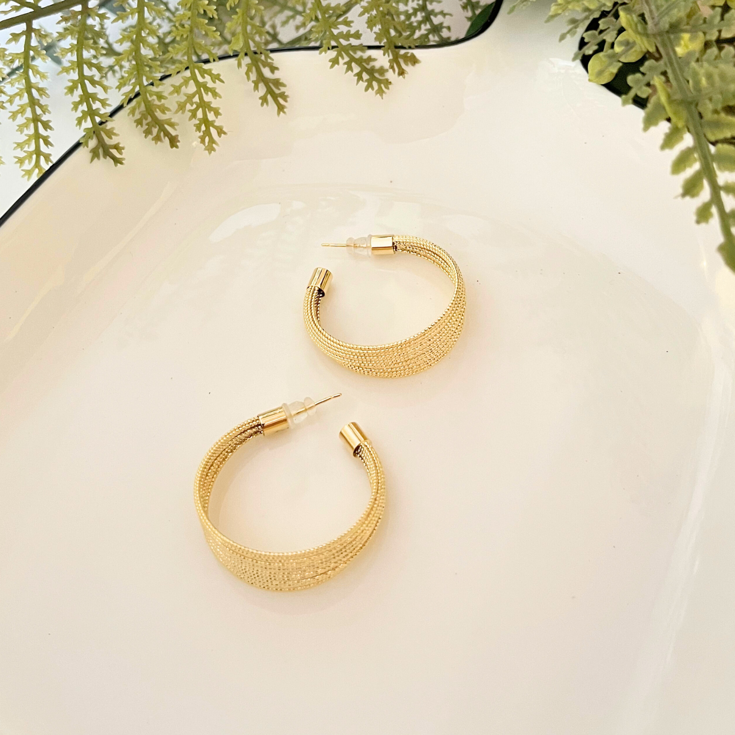 Sleek and Chic Hoop Earrings