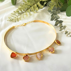Hasli Choker Necklace with Natural Stones